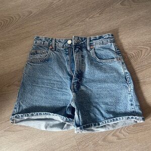 ZARA - High Waist Mom Fit Jean Shorts